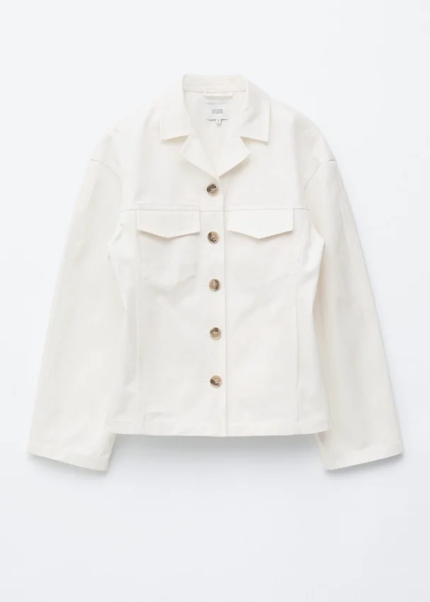 Maßgeschneiderte Jacke aus Baumwolltwill Maßgeschneiderte Jacke aus Baumwolltwill