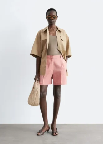Maßgeschneiderte Leinen-Shorts