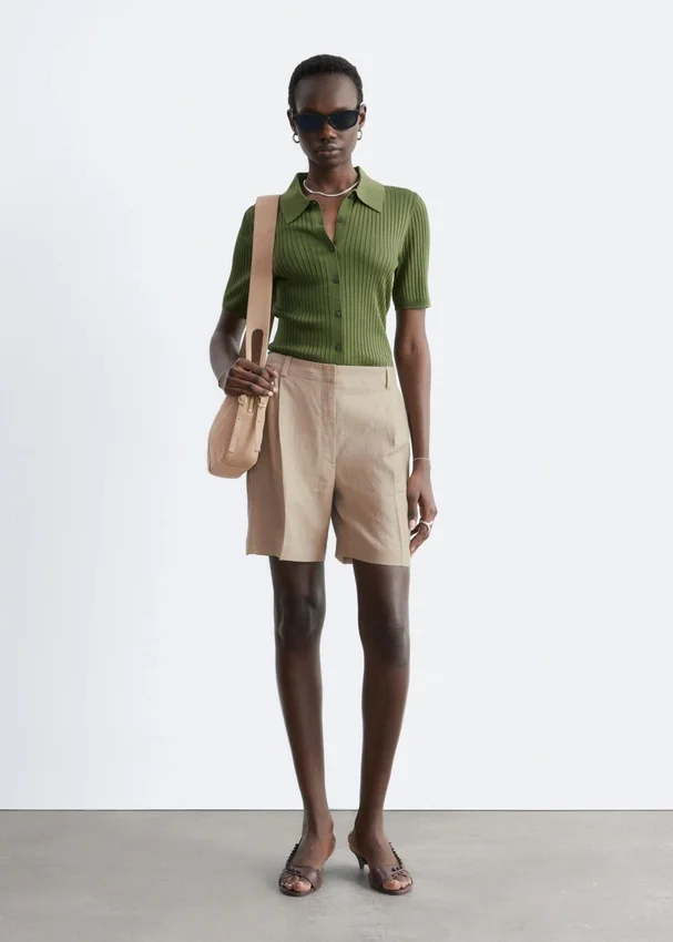 Maßgeschneiderte Leinen-Shorts Maßgeschneiderte Leinen-Shorts