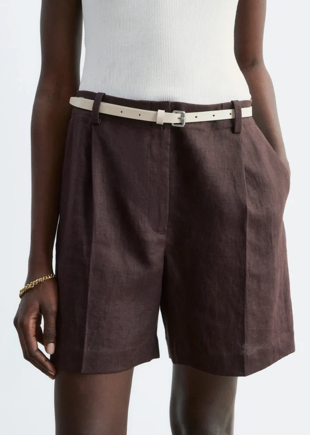 Maßgeschneiderte Leinen-Shorts Maßgeschneiderte Leinen-Shorts