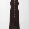 Maxikleid aus offenem Strick Maxikleid aus offenem Strick