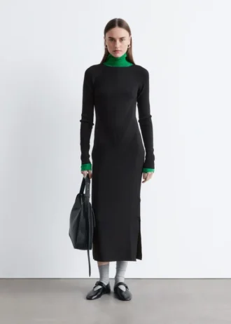 Maxikleid aus Rippstrick