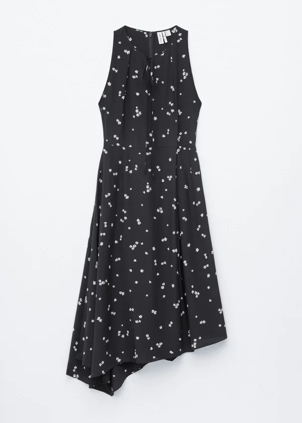 Maxikleid aus Seide mit Blumenmuster Maxikleid aus Seide mit Blumenmuster