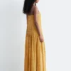 Maxikleid mit plissiertem Oberteil Maxikleid mit plissiertem Oberteil