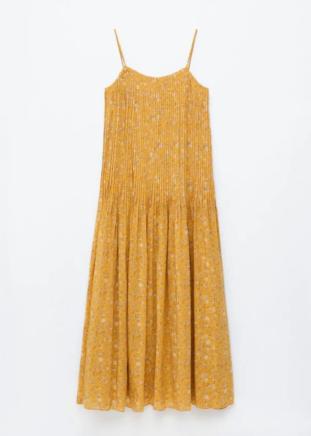 Maxikleid mit plissiertem Oberteil Maxikleid mit plissiertem Oberteil
