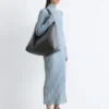Maxikleid mit Rippenmuster und Reißverschluss Maxikleid mit Rippenmuster und Reißverschluss