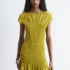 Maxikleid mit Smokarbeit