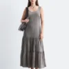Maxikleid mit Stufenrock Maxikleid mit Stufenrock