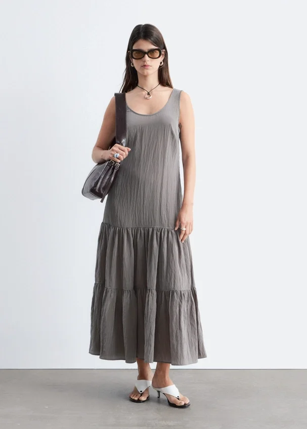 Maxikleid mit Stufenrock Maxikleid mit Stufenrock