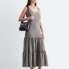 Maxikleid mit Stufenrock Maxikleid mit Stufenrock
