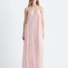 Maxikleid mit Trägern und Stickerei Maxikleid mit Trägern und Stickerei