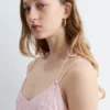 Maxikleid mit Trägern und Stickerei Maxikleid mit Trägern und Stickerei