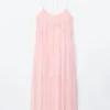 Maxikleid mit Trägern und Stickerei Maxikleid mit Trägern und Stickerei