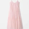 Maxikleid mit Trägern und Stickerei Maxikleid mit Trägern und Stickerei