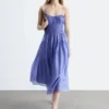 Midi-Kleid mit Rüschen Midi-Kleid mit Rüschen