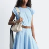 Midikleid aus Baumwollpopeline
