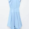 Midikleid aus Baumwollpopeline