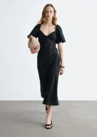 Midikleid aus Leinen