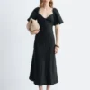 Midikleid aus Leinen Midikleid aus Leinen
