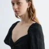 Midikleid aus Leinen Midikleid aus Leinen