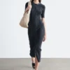 Midikleid aus Rippstrick Midikleid aus Rippstrick