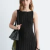 Midikleid aus Rippstrick Midikleid aus Rippstrick