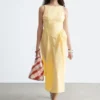 Midikleid mit Bindeband