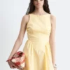Midikleid mit Bindeband