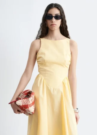 Midikleid mit Bindeband