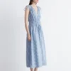 Midikleid mit Bindebändern