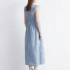 Midikleid mit Bindebändern