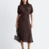 Midikleid mit Bindegürtel