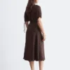 Midikleid mit Bindegürtel