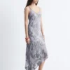 Midikleid mit Blumenmuster und Trägern