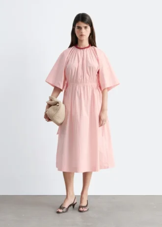 Midikleid mit Kordelzug