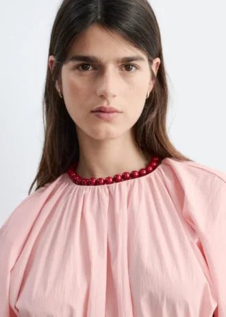 Midikleid mit Kordelzug
