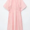 Midikleid mit Kordelzug