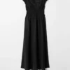 Midikleid mit Puffärmeln