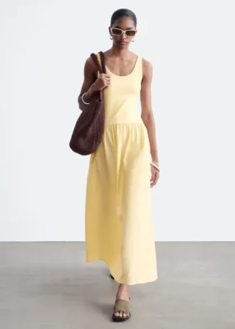 Midikleid mit Rippmuster