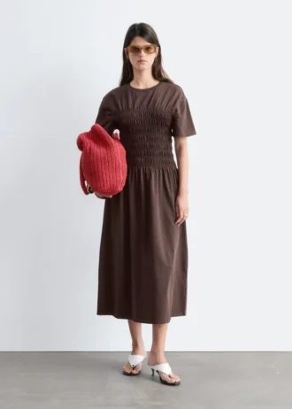 Midikleid mit Smokarbeit Midikleid mit Smokarbeit