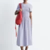 Midikleid mit Smokarbeit