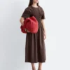 Midikleid mit Smokarbeit