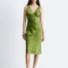 Midikleid mit V-Ausschnitt