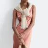 Midikleid mit V-Ausschnitt