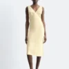 Midikleid mit V-Ausschnitt
