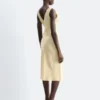 Midikleid mit V-Ausschnitt