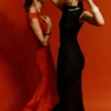 Midikleid mit Wickelausschnitt