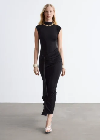 Midikleid mit Wickelausschnitt