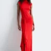 Midikleid mit Wickelausschnitt