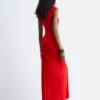 Midikleid mit Wickelausschnitt